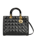 Large Lady Dior, &pound;1,250, Handbags, Black, Patent Leather, Front view